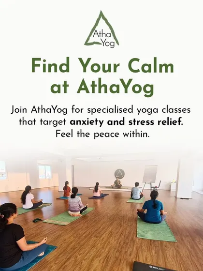 Find your calm at our studio. We offer specialized yoga classes that specifically target anxiety and stress relief, helping you find peace within.