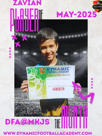Zavian, Player of the Month for May 2025.