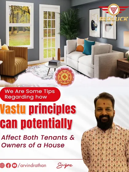 This carousel explains how Vastu principles can affect both tenants and owners of a house.