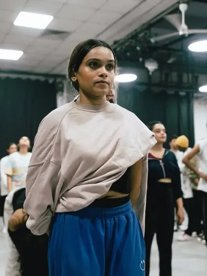 A student concentrating on the choreography. The determination to learn and improve is what I look for.