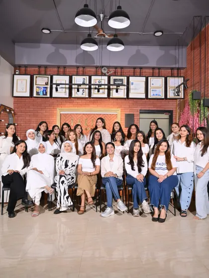 The entire graduating class of Batch 103. A group of talented individuals ready to take on the world of makeup artistry.