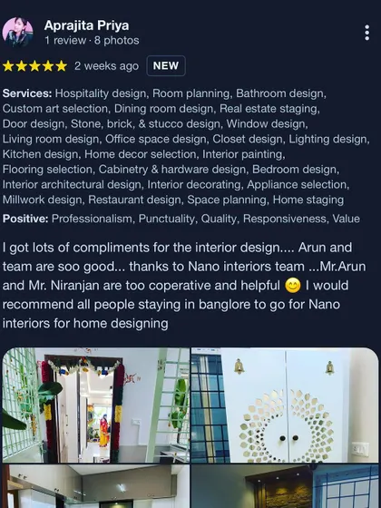 "Arun and team are soo good... too cooperative and helpful." We believe in a collaborative process, and this review reflects the supportive and professional relationship we build with every client.