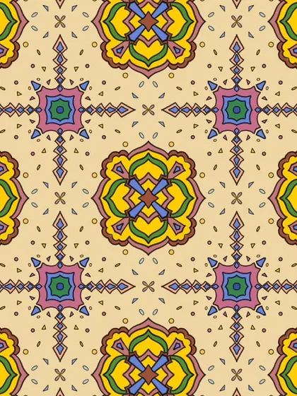 It felt great to get back into the groove of creating with this pattern design. It was a gentle warmup, a way to rediscover the joy of making art one stroke at a time.