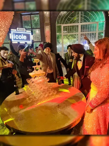 For moments that call for a grand gesture, I create stunning champagne towers. It’s a classic touch of elegance for weddings and milestone celebrations, creating a perfect photo opportunity and a memorable start to the festivities.
