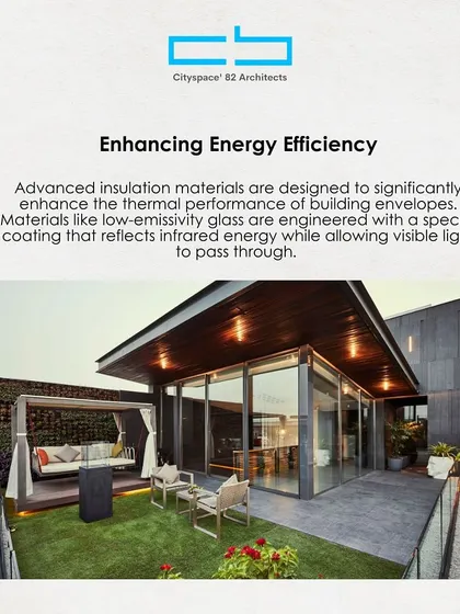 We use advanced insulation materials to significantly enhance the thermal performance of our buildings. Materials like low-emissivity glass are engineered with a special coating that reflects infrared energy while allowing visible light to pass through.
