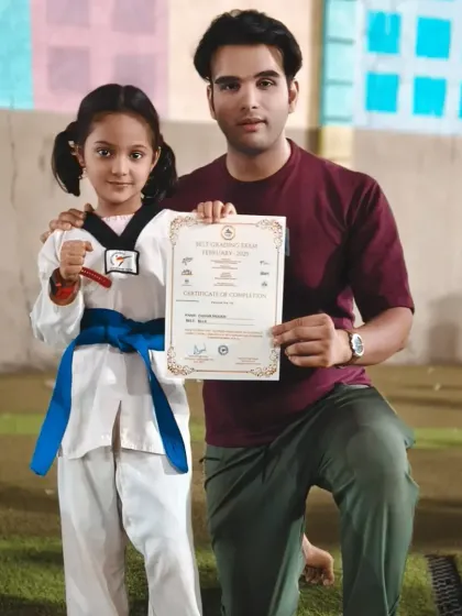 I am proud to present a certificate of completion to this young blue belt. Every belt is a step closer to the ultimate goal.