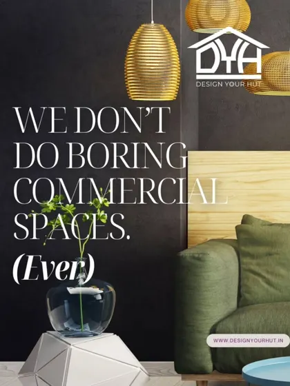 I have one rule: no boring commercial spaces. Ever. Your office, cafe, or shop is your brand's first handshake. I design interiors that are memorable and intentional, using a mix of modern furniture, statement lighting, and a layout that just works.