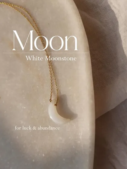 Manifest your dreams with White Moonstone. My adhva Luna pendant is for good fortune in love and business, as well as success and abundance.
