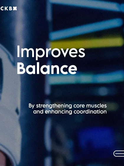 Improve your balance and coordination. Boxing strengthens core muscles and enhances your body's stability.