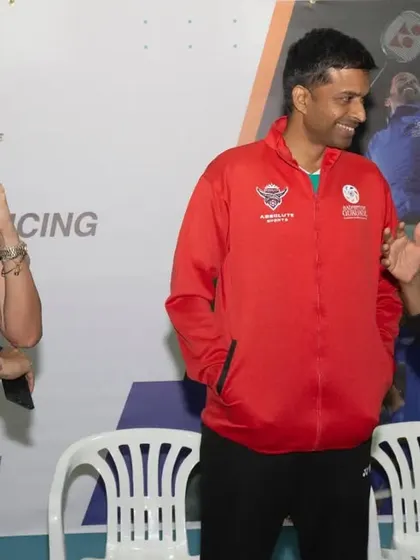 Various moments capturing Pullela Gopichand's presence at our events, interacting with partners, students, and our team.