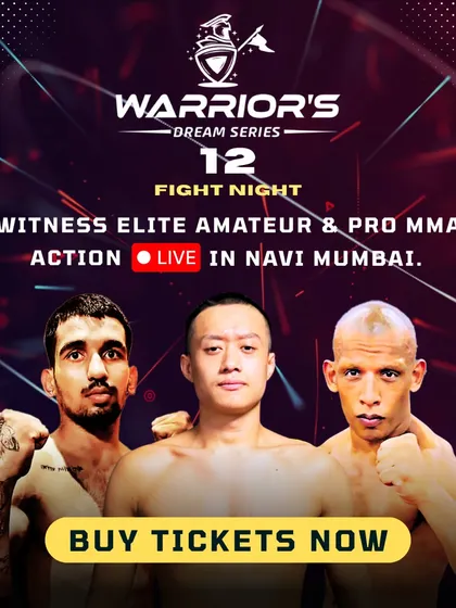 One week to go for WDS 12. The warriors are ready. Are you? A promotional poster for our upcoming fight night.