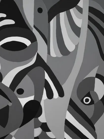 A close-up detail from the 'Aab' series.