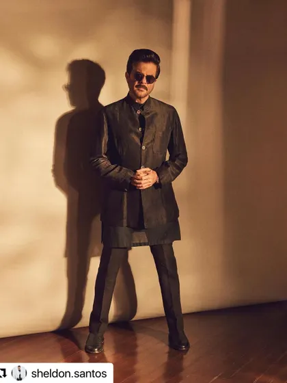 Another angle of Anil Kapoor's sleek look, showing how a great haircut holds its shape.
