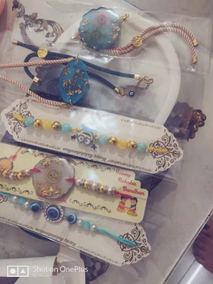 This Raksha Bandhan, celebrate your bond with a rakhi that lasts forever. Here is a selection of my handmade resin rakhis, from elegant designs with gold flakes and dried flowers to fun ones for younger brothers. Each one is a unique piece of art.