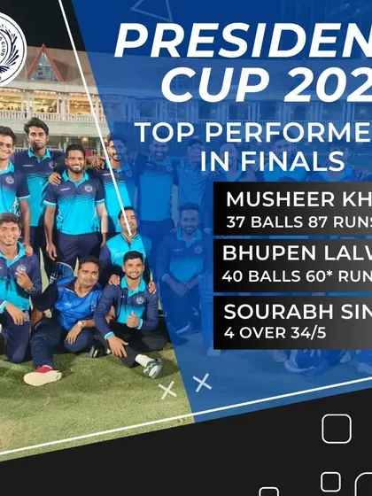 A graphic celebrating our top performers in the President Cup 2024 finals, highlighting the key contributions that led to our victory.