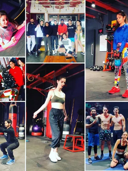 More beautiful moments captured at Zink Fitness Studio. This collage shows the community spirit, from group celebrations to focused individual workouts.