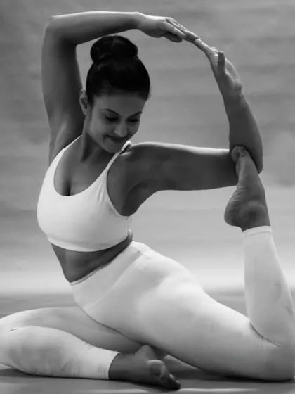 The soul is here for its own joy. Finding that joy in Rajakapotasana, or King Pigeon Pose, a deep backbend and hip opener that makes you feel both grounded and expansive.
