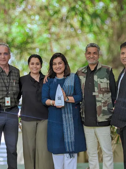 Our founders and senior team members celebrating our inclusion in the Architect & Interiors India "HOT 100" list, which recognizes the most influential design firms in the country.