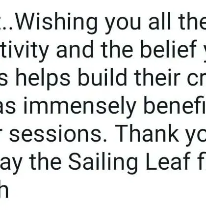 "Your positivity and the belief you have in the kids helps build their creativity." This feedback from a parent means the world to me. Trusting in a child's intelligence is the greatest gift a facilitator can give.