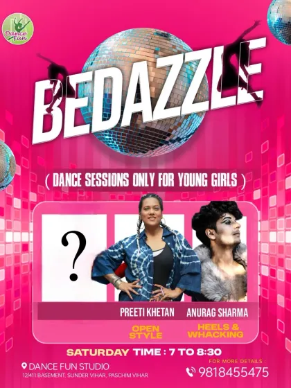 Announcing our second faculty member for the Bedazzle Batch, specializing in Heels & Waacking. We are committed to delivering the best training with expert instructors.
