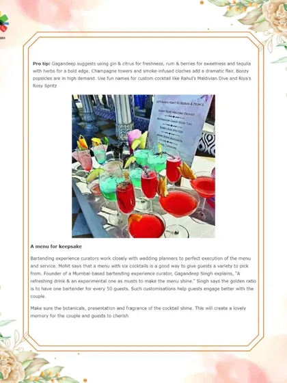 We were thrilled to be featured in The Times of India for our expertise in customized bar setups and curated cocktail menus.