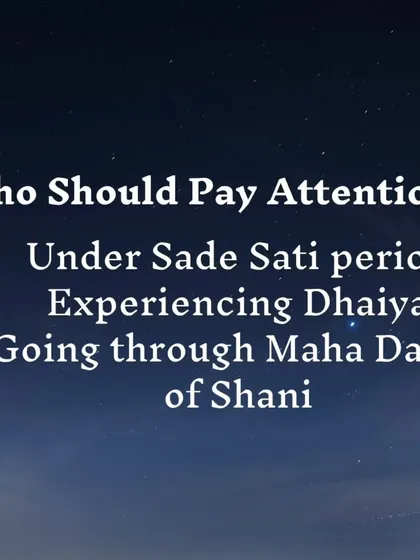 Shani Amavasya is a powerful day for anyone experiencing the challenging planetary alignments of Shani, such as Sade Sati, Dhaiya, or a difficult Maha Dasha. This is a time for specific rituals to mitigate negative influences.
