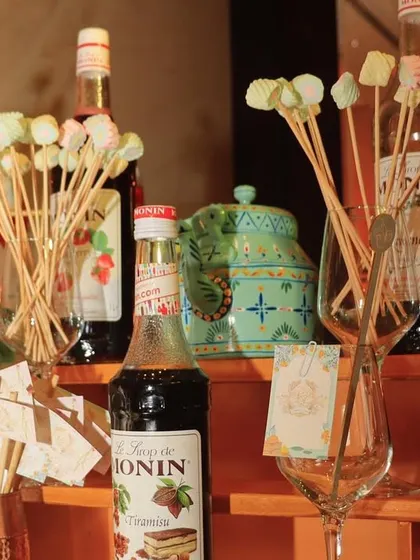 It's all in the details. From marshmallow garnishes to custom syrups, we curate every element on the bar to create a delightful and cohesive experience.