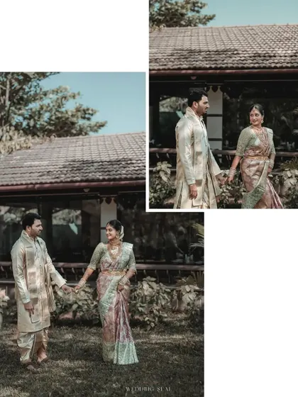 A collection of images from various wedding and post-wedding shoots, showcasing different couples, settings, and moods, all tied together by a sense of elegance and love.