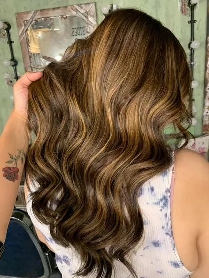 Walking on sunshine with these locks. A stunning color correction using bleach and tone to lift previous dark color. (No filter)