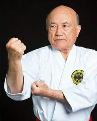 A portrait of Grand Master Shimabukuro, a respected leader and ambassador for traditional Okinawan Karate worldwide. It is an honor to train and teach under his guidance and leadership.