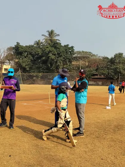 Assessing batting technique during the girls' selection trials. We look for potential and a passion for the game.