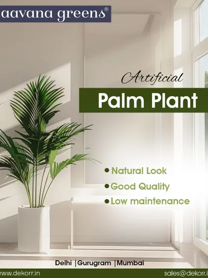 Sometimes all you need is a palm plant to feel like you're on a mini vacation. Our artificial palm plants have a natural look, good quality, and are completely low maintenance.