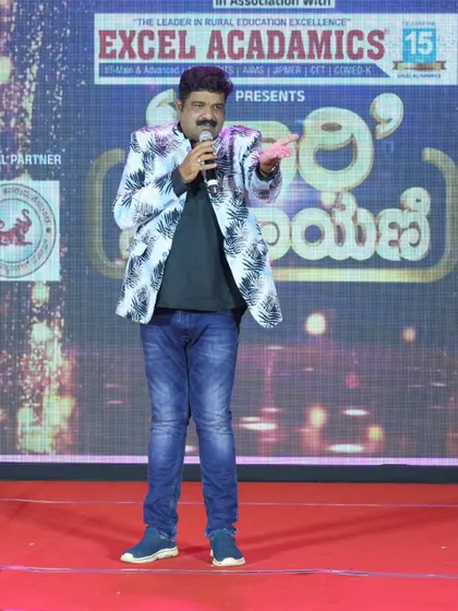 Performing a comedy segment during the Public TV event. My goal is to bring laughter to every kind of stage, including formal award functions.