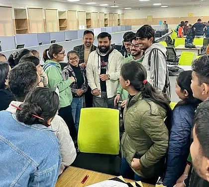 A great moment with students at Vaish College of Engineering, Rohtak, after an IoT workshop. I love getting to share my passion for technology.