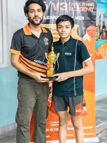 Another champion from our tournament. Each trophy represents hours of practice, focus, and a determination to win.