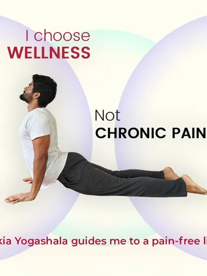 We choose wellness, not chronic pain. Our holistic approach, combining asanas, pranayama, and meditation, guides you towards a pain-free and vibrant life.