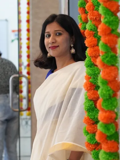 A member of our team dressed in traditional attire for the Onam celebration. We take pride in honoring the diverse cultural traditions within our academy.