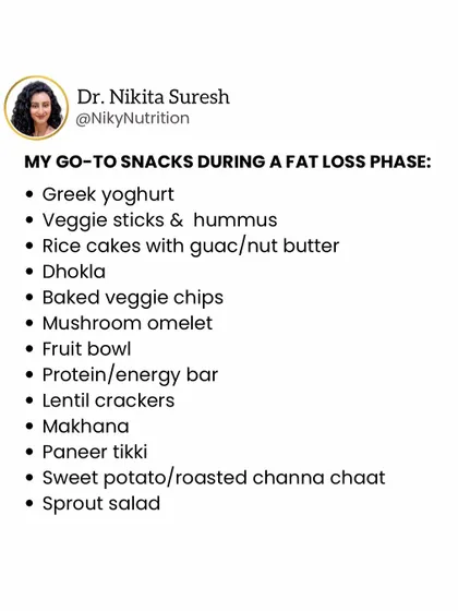 A list of my go-to healthy snacks for a fat loss phase. Eating healthy doesn't have to be complicated, and there are plenty of delicious options to choose from.