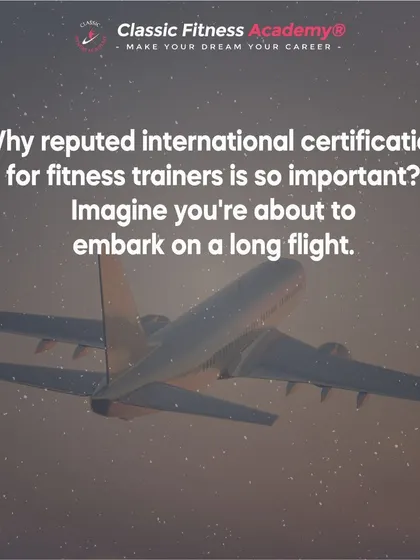 Your fitness journey is a long flight. Make sure you have a certified pilot.
