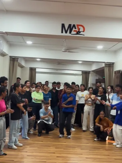 Students showcasing what they learned during a workshop. It's so rewarding to see everyone perform the choreography with their own unique style and confidence.