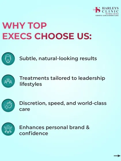 Why do top executives choose us? We provide subtle, natural-looking results with discretion and world-class care, tailored to a leadership lifestyle.