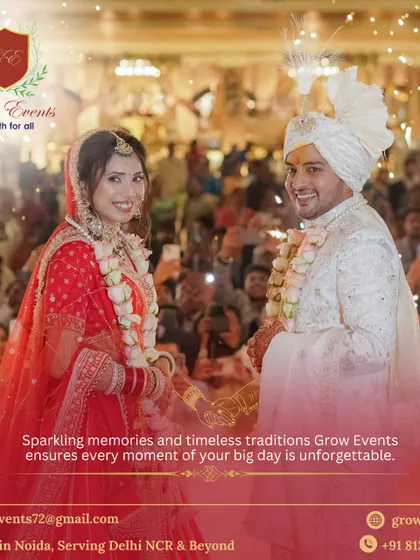 We believe in creating sparkling memories and honoring timeless traditions. This shot captures the joy of a couple during their varmala ceremony, surrounded by the magic of sparklers and happy guests, a moment we ensured was absolutely perfect.