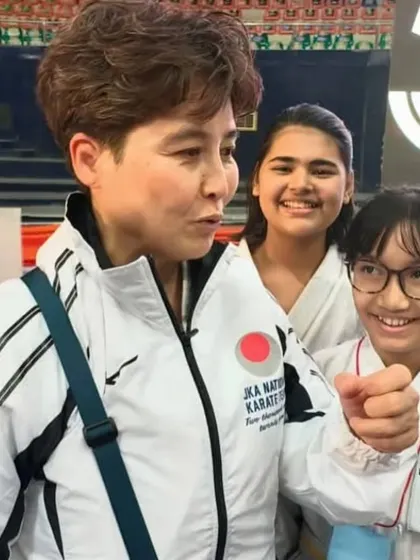 A moment of direct interaction between a senior Japanese instructor and my students. These personal encounters leave a lasting impression and motivate students to strive for excellence.