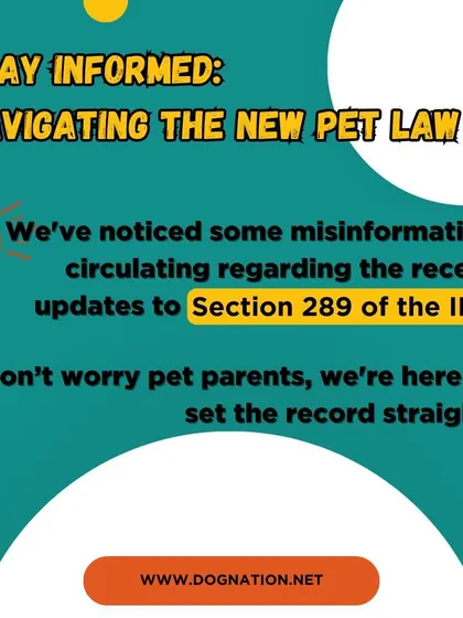 We're here to set the record straight on pet laws. This series of graphics clarifies recent updates to Section 289 of the IPC, explaining what responsible pet ownership really means for you and your dog.
