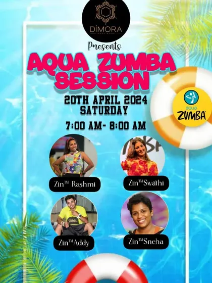 Here is the official announcement for our collaborative Aqua Zumba session at the Dimora hotel. We love bringing these unique fitness experiences to new venues across the city.