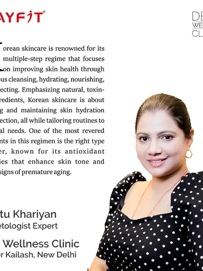 Our expert, Dr. Ritu Khariyan, was featured in Stayfit magazine discussing the secrets behind the famous Korean glass skin. The article highlights the importance of hydration, cleansing, and protection to achieve that flawless, dewy look.