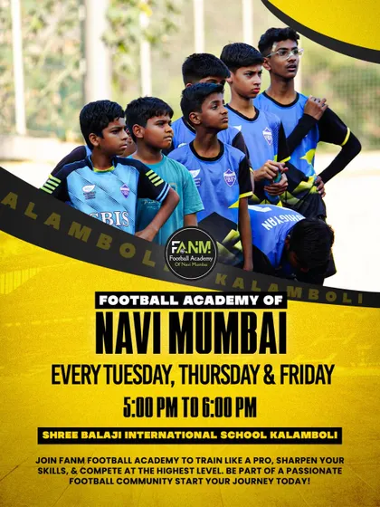 Our Kalamboli center at Shree Balaji International School runs every Tuesday, Thursday, and Friday. Train like a pro with us.