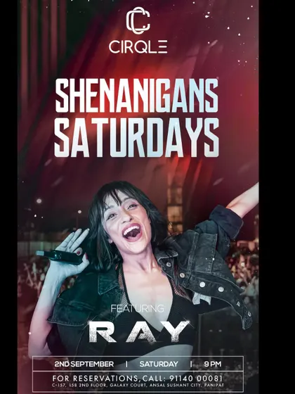 "Shenanigans Saturdays" in Panipat. The name says it all. A poster promising a night of fun and madness.