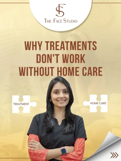 This graphic illustrates a core part of my philosophy: professional treatments and home care are two pieces of the same puzzle. One doesn't work without the other for achieving and maintaining long-term skin health.