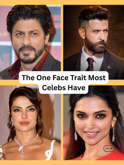 Have you ever noticed that many famous people, like the celebrities shown here, share a similar facial trait? This is no coincidence. In face reading, certain features are clear indicators of success, fame, and public recognition.